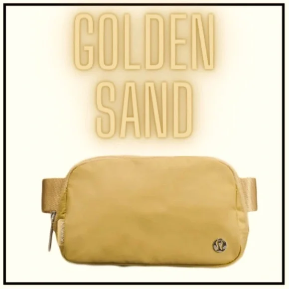 Lululemon Everywhere Belt Bag 1 liter• RARE COLOR GOLDEN SAND•Flawless like new - Picture 4 of 7